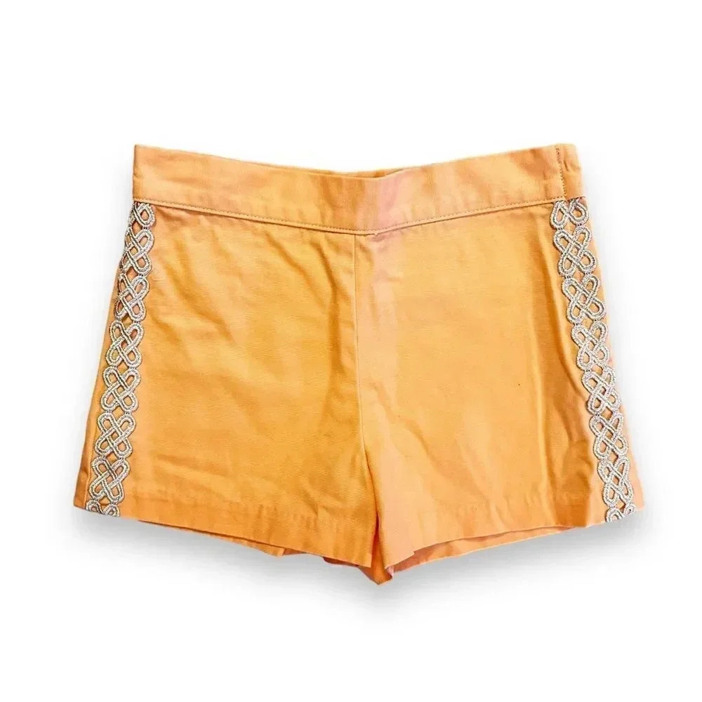 Janie & Jack | Girls’ Metallic Trim Shorts (7)